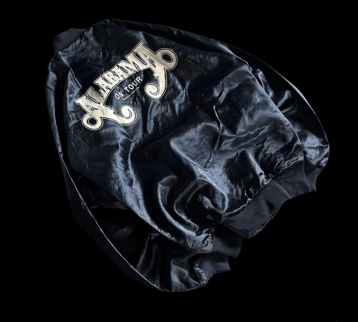 Vintage Black Alabama "On Tour" Varsity Bomber