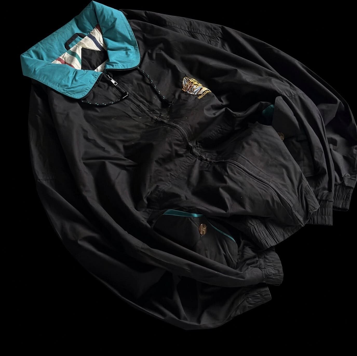 Vintage Charcoal Heavy-Utility Cargo Jacket