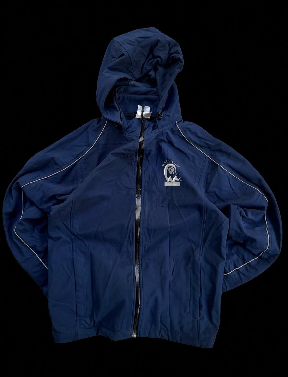 Vintage "West Coast FC" Blokecore Hooded Windbreaker
